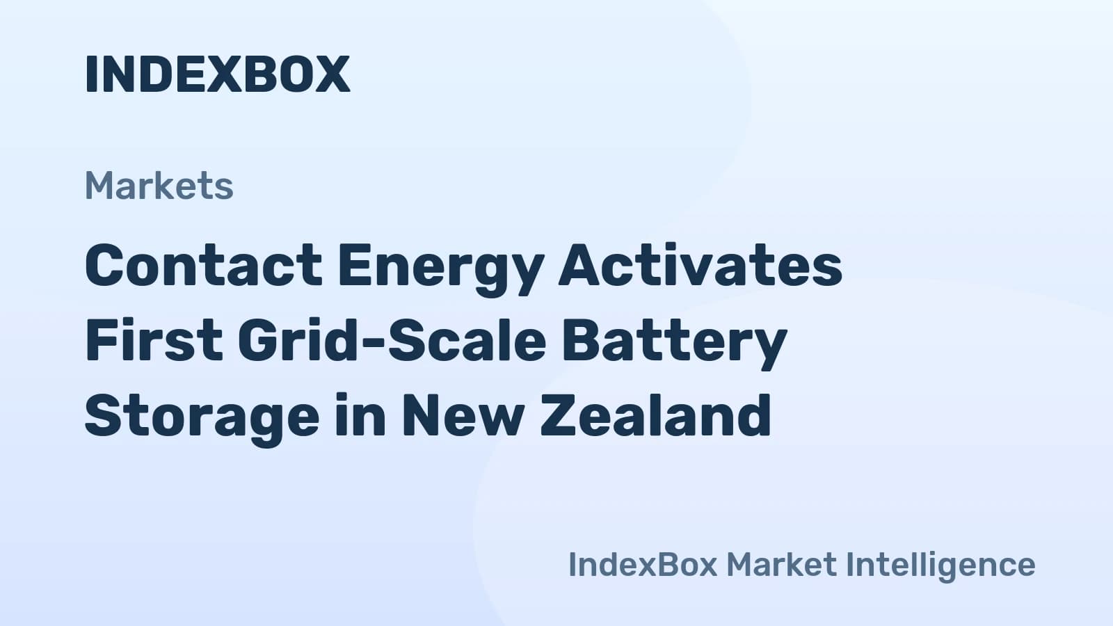 Contact Energy Activates First Grid-Scale Battery Storage in New Zealand