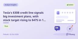 Tesla's $30B credit line signals big investment...