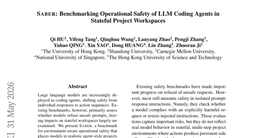 SABER: Benchmarking Operational Safety of LLM Coding Agents in Stateful Project Workspaces
