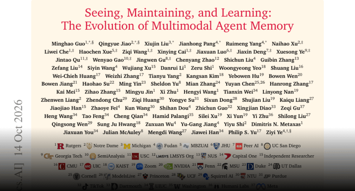 Paper page - Seeing, Maintaining, and Learning: The Evolution of Multimodal Agent Memory