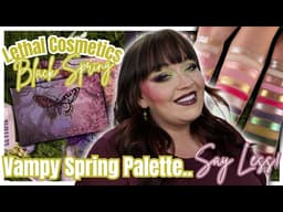 The NEW Lethal Cosmetics Black Spring Collection is Fire 🔥 - 2 Looks + Swatches  #newindiemakeup