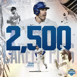 @Dodgers: Freddie! Freddie! Freddie!

Congratulations Freddie on 2,500 career hits! https://t.co/CMORr61NtV