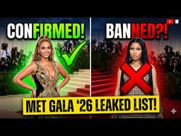 Met Gala 2026 Guest List LEAKED! 🚨 Beyoncé Returns & Who Got BANNED?