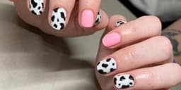 15 Cow Print Nails That Take the Animal Print Trend Pasture ...