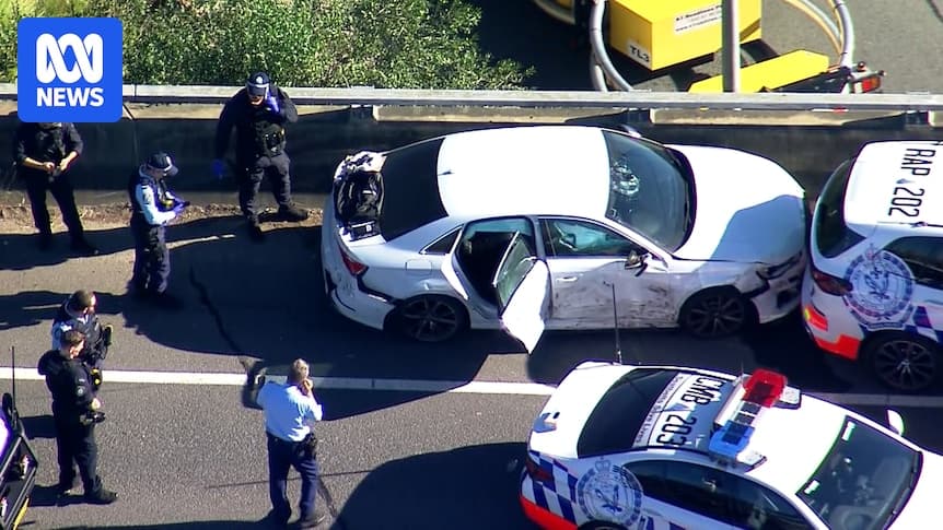 Three men charged after alleged 'kill car' pursuit in Sydney's west - ABC News
