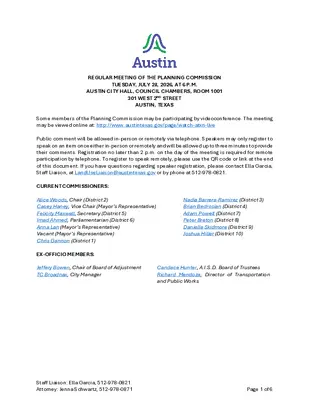 Agenda | Planning Commission