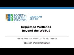 SWS February Webinar: Regulated Wetlands Beyond the WoTUS