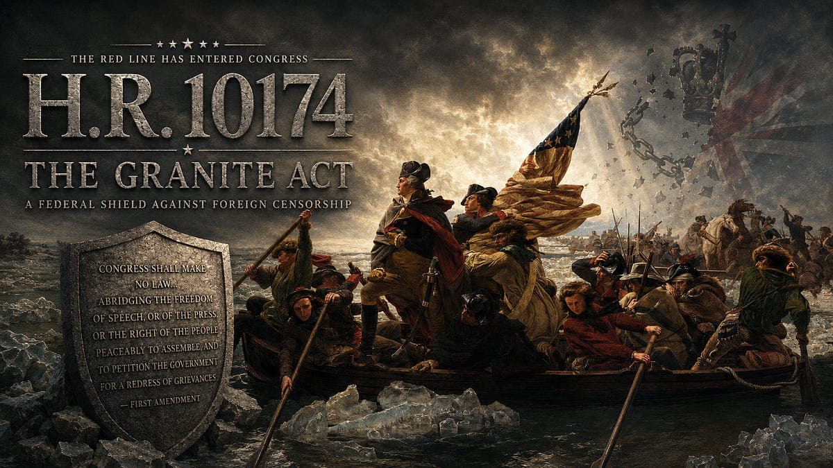 BREAKING: Preston Byrne’s GRANITE ACT Against Foreign Censorship Goes Federal 