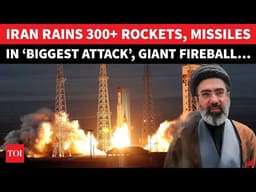 ‘BOMBED TO RUINS…’: Iran UNLEASHES BIGGEST Rocket Blitz On Israel, US Bases Across Gulf | Watch