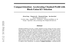 CompactAttention: Accelerating Chunked Prefill with Block-Union KV Selection