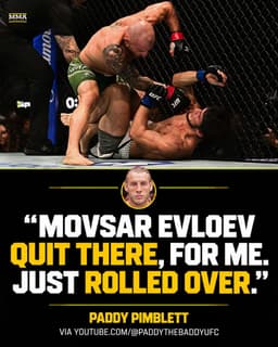 @MMAFighting: Did Movsar Evloev really "give up" against Alexander Volkanovski at #UFC333? https://t.co/2I5hH251SE