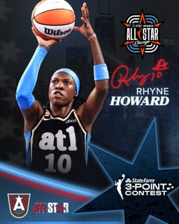 @WNBA reposted: Your All-Star Friday Night just got 10x better 🙌

Rhyne Howard is officially par...