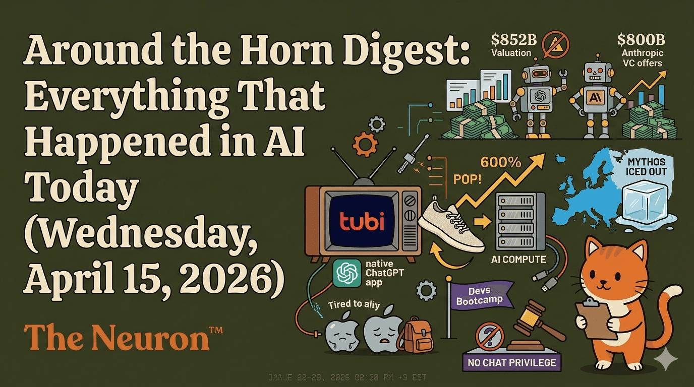 Everything That Happened in AI Today Weds April 15, 2026