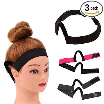 Earless Melt Wig Band 3 Pack Adjustable Elastic Guyana