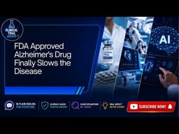 FDA Approved Alzheimer's Drug Finally Slows the Disease