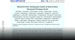 Paper page - MinerU2.5-Pro: Pushing the Limits of Data-Centric Document Parsing at Scale