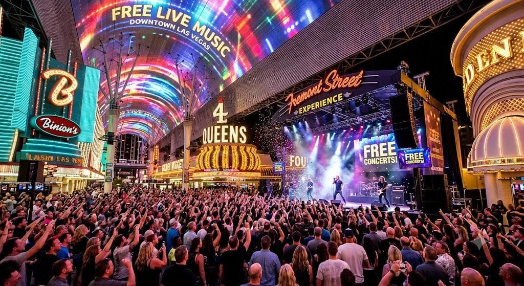 Free Fremont Street Experience Concerts @Downtoen Las Vegas