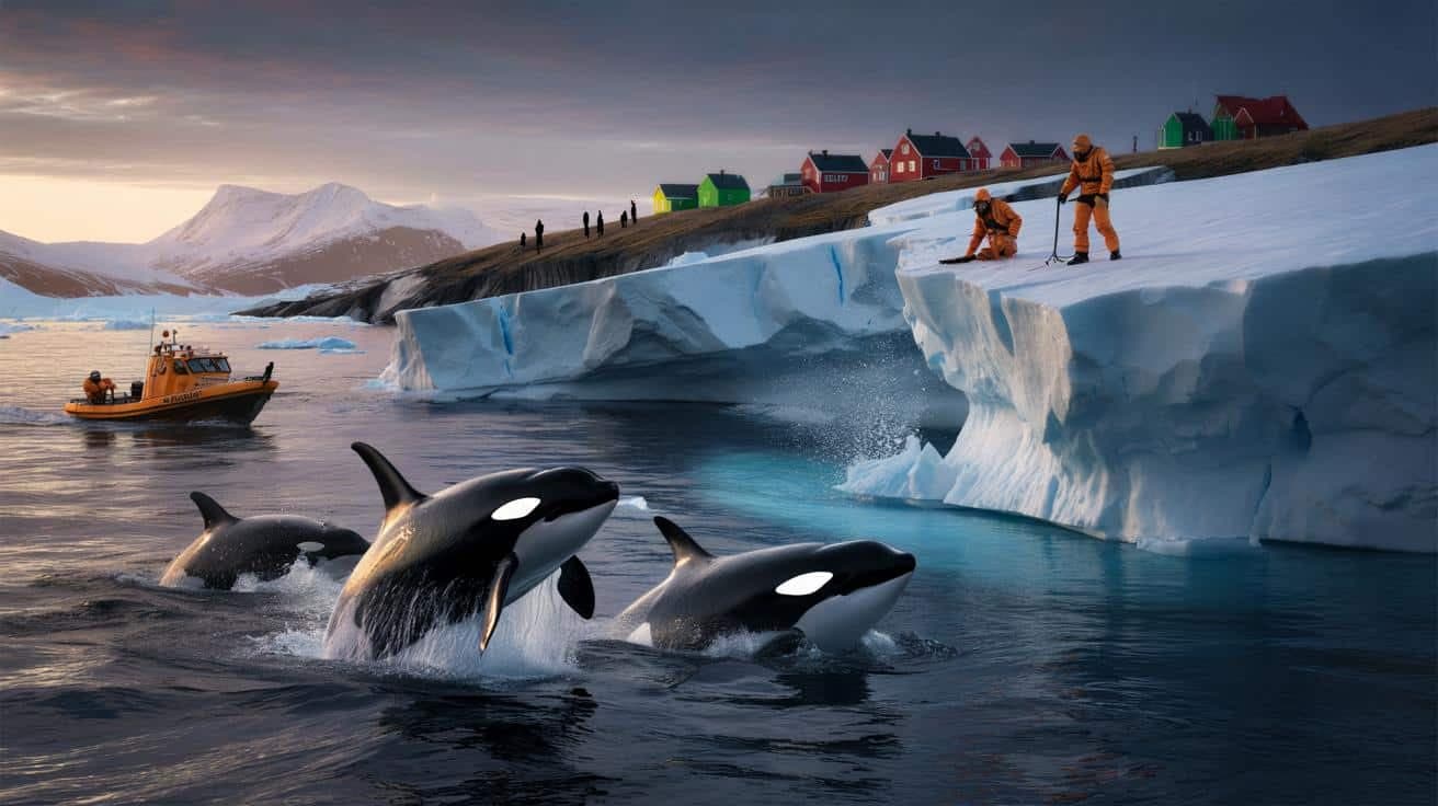 Emergency declared in Greenland as orcas breach dangerously close to rapidly melting ice shelves, dividing experts on whether this is a natural shift or a man-made catastrophe