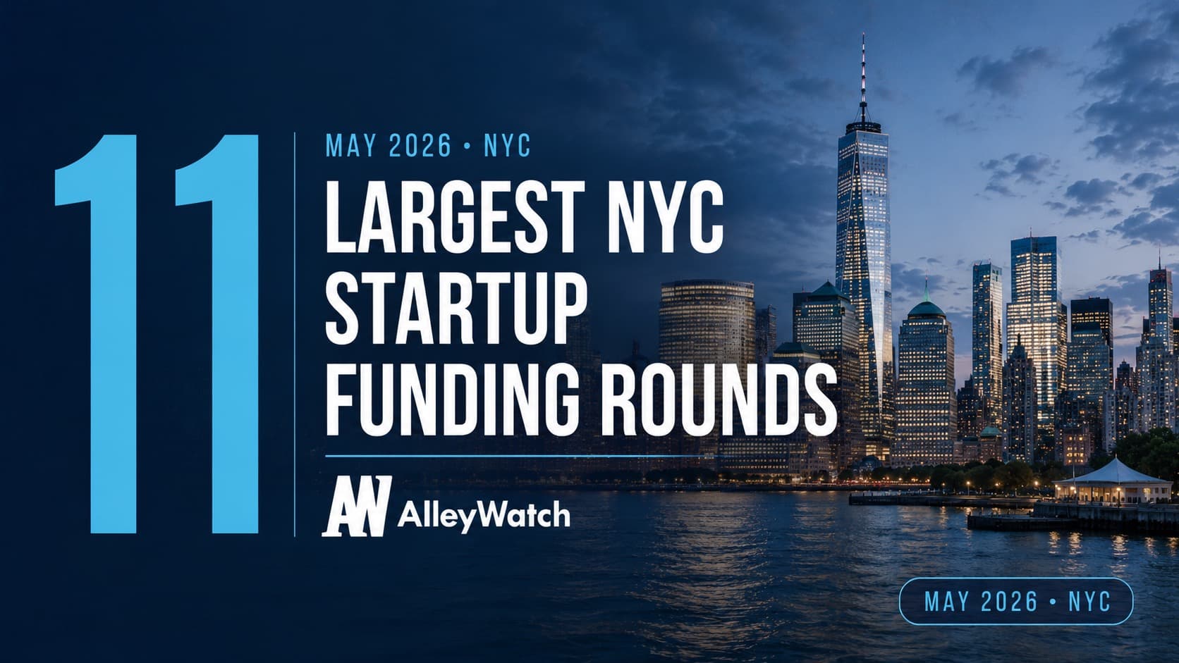 The 11 Largest NYC Tech Startup Funding Rounds of May 2026 – AlleyWatch