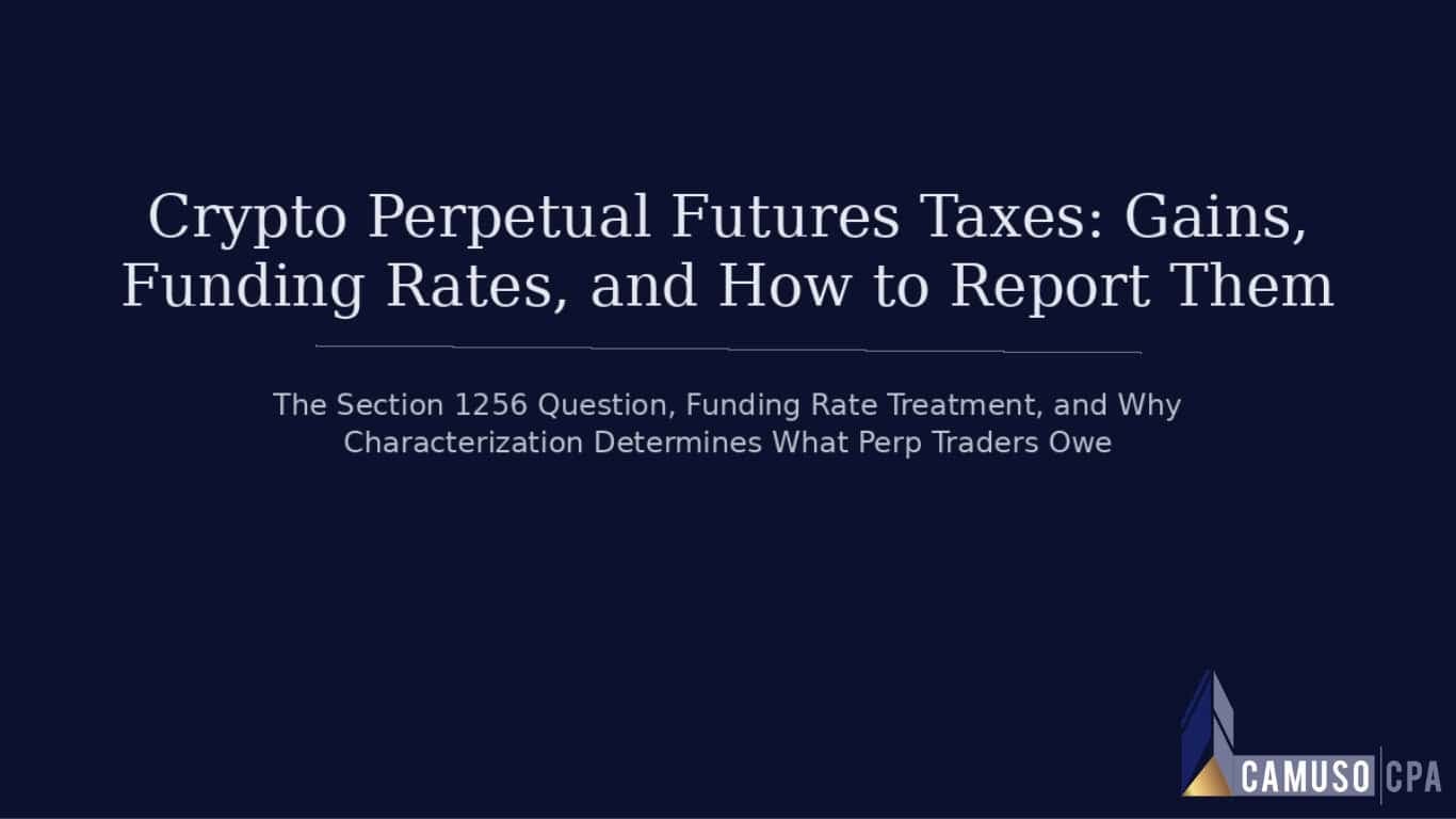 Crypto Perpetual Futures Taxes: Gains, Funding Rates, And How To ...
