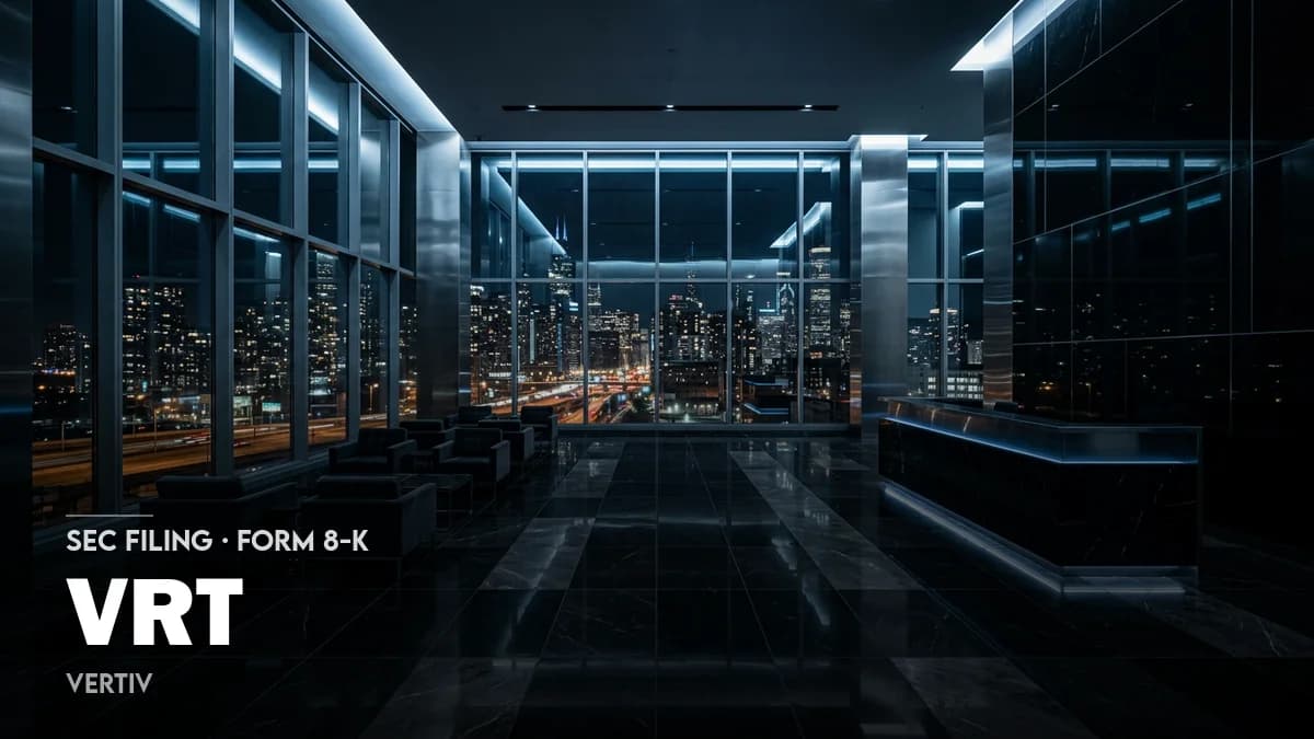 Vertiv acquires BMarko to boost AI infrastructure | VRT 8-K Filing