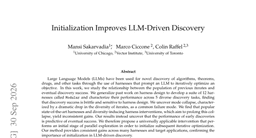 Initialization Improves LLM-Driven Discovery