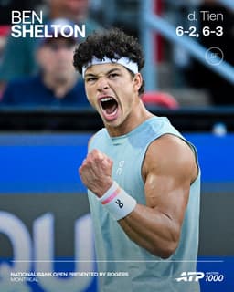 @atptour: The defending champion is back in the title match 🤩

@OBNmontreal | #NBO26 | @BenShelton https://t.c...