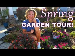 Full-Sun Front Yard Garden Tour | March in My Carolina Garden Zone 8B
