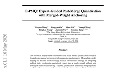 E-PMQ: Expert-Guided Post-Merge Quantization with Merged-Weight Anchoring