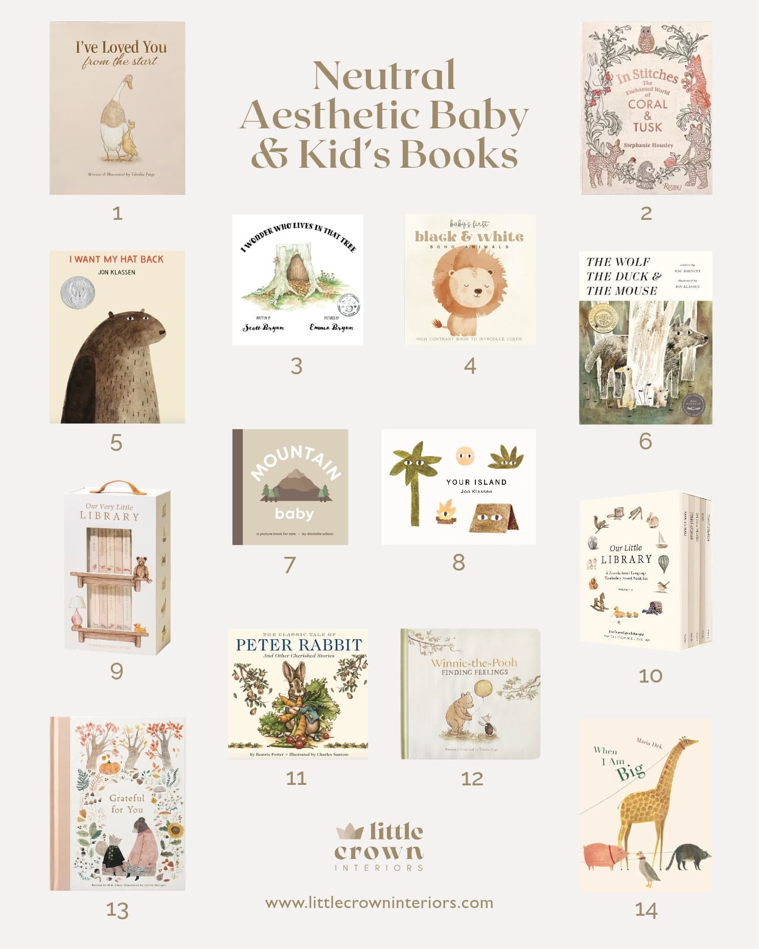 Aesthetic Baby & Kid's Books + Book Styling Tips