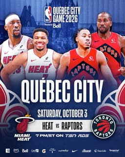 @NBA: NBA preseason begins tonight as the Heat take on the Raptors in Québec City at 7pm/et on NBA TV 🍿