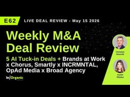 E62: 5 AI Tuck-Ins, & 3 Deals to Know: Brands at Work x Chorus, Smartly x INCRMNTAL & OpAd x Broad