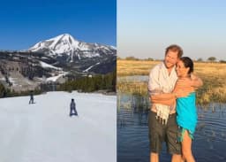 'My boys': Meghan shares rare clip of Prince Harry skiing with son