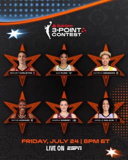 @WNBA: Buckets Incoming! 

Meet the competitors for this year’s @StateFarm 3-Point Contest at #WNBAAllStar ...