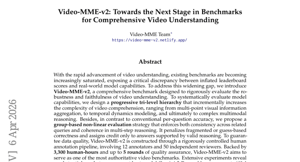 Video-MME-v2: Towards the Next Stage in Benchmarks for Comprehensive Video Understanding