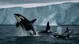 Emergency declared in Greenland as researchers spot orcas breaching near melting ice shelves