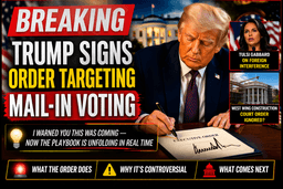 BREAKING: Trump Signs Order Targeting Mail-In Voting