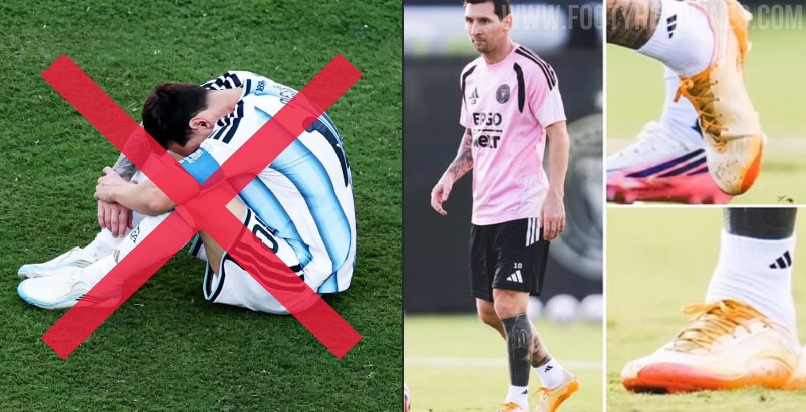 Lionel Messi Returns to Last-Gen Adidas F50 Boots After ...