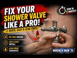 Shower Faucet Leaking? Replace the Cartridge Like This! 🔧🚿