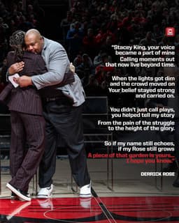 @chicagobulls reposted: Derrick Rose pays tribute to Stacey King: https://t.co/nQ4tnpSmlw