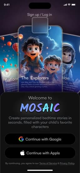 Mosaic: Create Custom Bedtime Stories