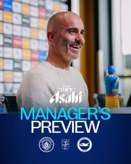 @ManCity: Manager's Preview:

🆚 Brighton (H)
🏆 League Cup
🎙️ Enzo Maresca
▶️ https://t.co/3rWmAuyRfn https://t...