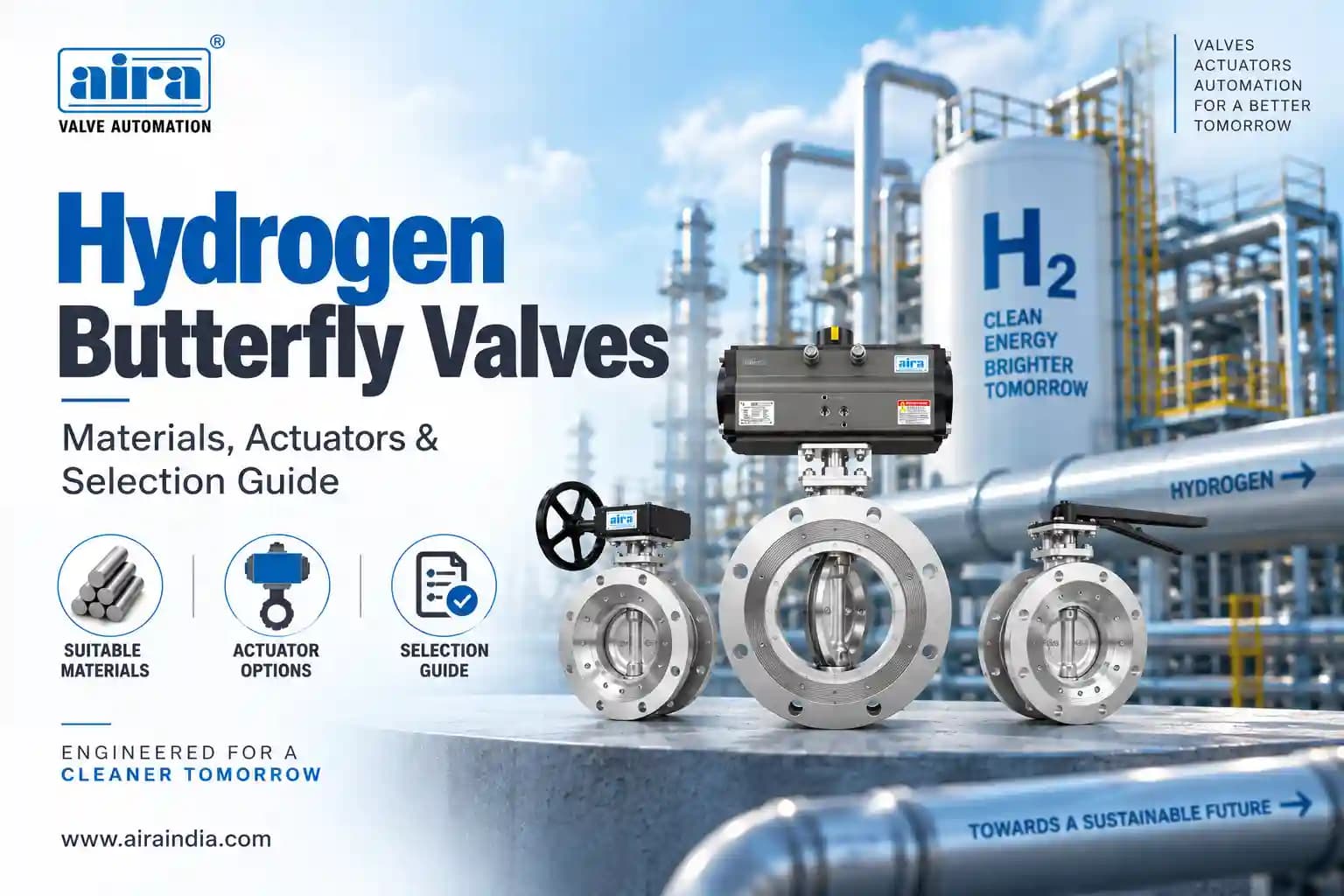 Hydrogen Butterfly Valves: Materials, Actuators & Selection Guide