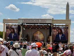 Postcards from the Rededicate250 White Christian Nationalist Event on the DC National Mall