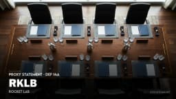 Rocket Lab sets 2026 virtual shareholder votes | RKLB Proxy Statement