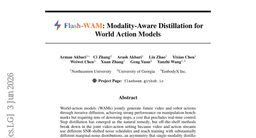 Flash-WAM: Modality-Aware Distillation for World Action Models