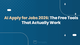 AI Apply for Jobs 2026: The Free Tools That Actually Work