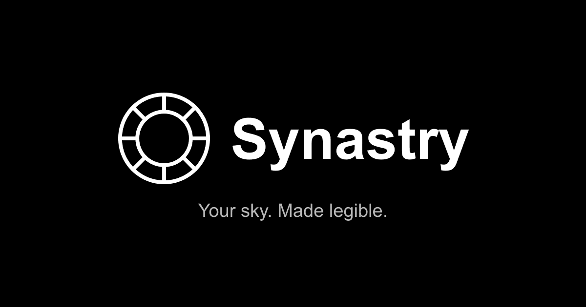 Free Synastry Chart Online — Compare Two Birth Charts