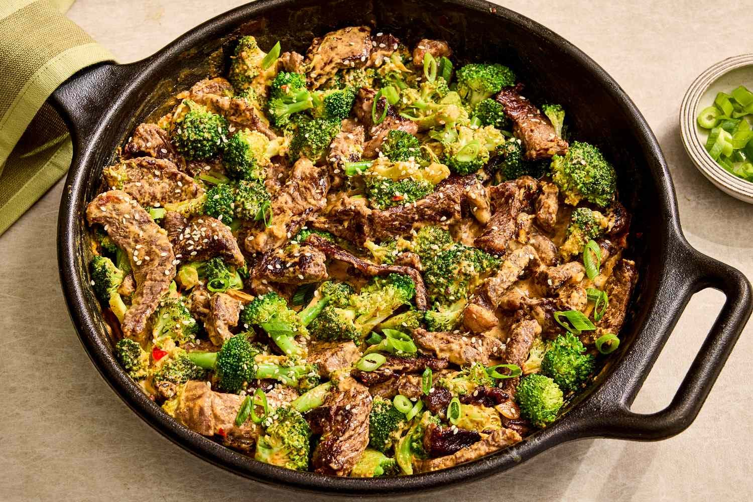 Bang Bang Broccoli & Beef Skillet - EatingWell