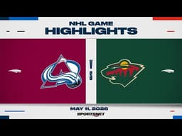 NHL Game 4 Highlights | Avalanche vs. Wild - May 11, 2026